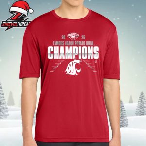 Washington State Cougars 2025 Famous Idaho Potato Bowl Champions NCAA Football Unisex T-Shirt