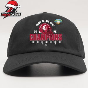 Washington State Cougars 2025 NCAA Football Famous Idaho Potato Bowl Champions Snapback Classic Hat Cap