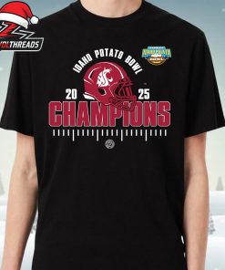Washington State Cougars 2025 NCAA Football Famous Idaho Potato Bowl Champions Unisex T-Shirt
