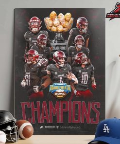 Washington State Cougars Is The 2025 NCAA Football Famous Idaho Potato Bowl Champions Home Decor Poster Canvas