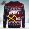 West Ham The Hammers Fair Isle Christmas Jumper Holiday Ugly Sweater