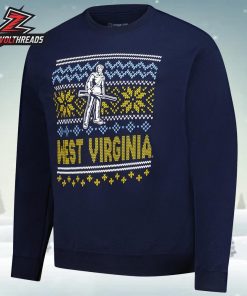 West Virginia Mountaineers Holiday Fleece Sweatshirt Christmas Ugly Sweater