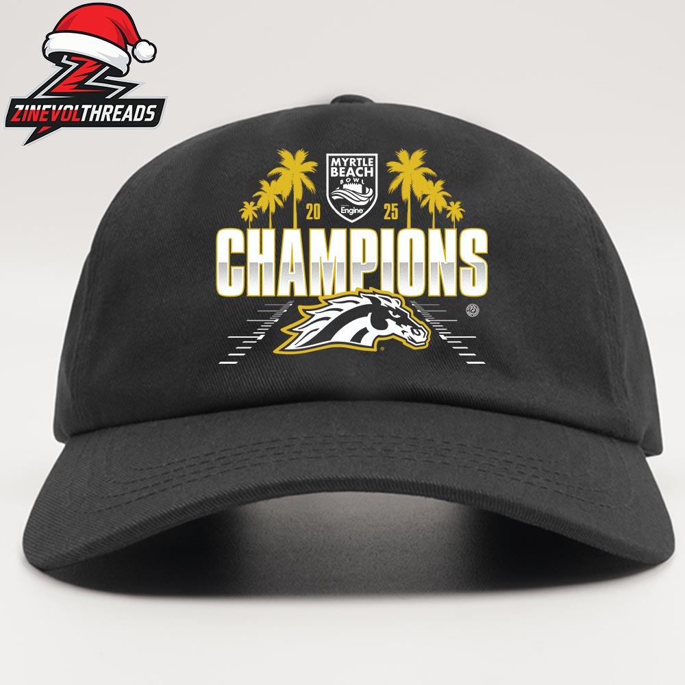 Western Michigan Broncos 2025 NCAA Football Myrtle Beach Bowl Champions Snapback Classic Hat Cap Western Michigan Broncos 2025 NCAA Football Myrtle Beach Bowl Champions Snapback Classic Hat Cap