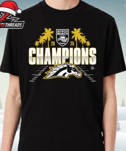 Western Michigan Broncos 2025 NCAA Football Myrtle Beach Bowl Champions Unisex T-Shirt