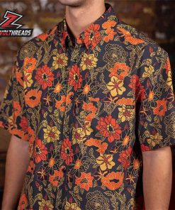 70s Retro Bustle in Your Hedgerow KUNUFLEX Short Sleeve Hawaiian Shirt