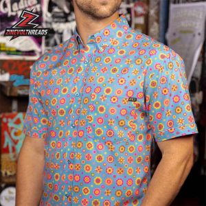 70s Retro Flower Ballad KUNUFLEX Short Sleeve Hawaiian Shirt