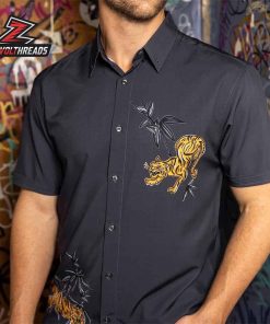 70s Retro Night Moves KUNUFLEX Short Sleeve Hawaiian Shirt