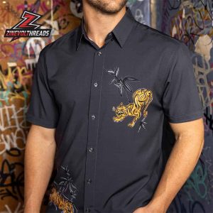 70s Retro Night Moves KUNUFLEX Short Sleeve Hawaiian Shirt