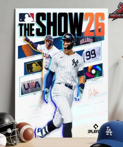 Aaron Judge New York Yankees On The Cover Athlete MLB The Show 26 Home Decor Poster Canvas