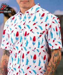 America Pops And Freedom KUNUFLEX Short Sleeve Hawaiian Shirt Legends Edition