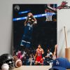 VJ Edgecombe Philadelphia 76ers Posterize Dunk In Match Versus Houston Rockets NBA 2025-2026 Home Decor Poster Canvas