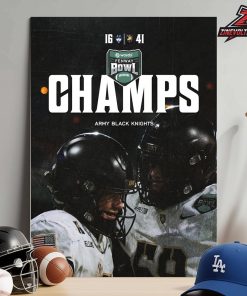 Army Black Knights Is The 2025 NCAA Football Wasabi Fenway Bowl Champions Home Decor Poster Canvas