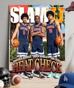 Brayden Burries Jaden Bradley Koa Peat Arizona Wildcats Star Trio Magazine Covers SlamU 018 Heatcheck Home Decor Poster Canvas