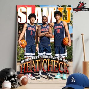 Brayden Burries Jaden Bradley Koa Peat Arizona Wildcats Star Trio Magazine Covers SlamU 018 Heatcheck Home Decor Poster Canvas