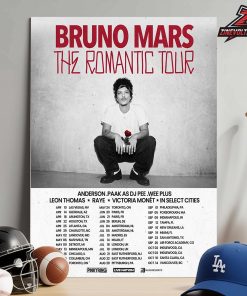 Bruno Mars Officially Announced The Romantic Tour Kick Off On April 10th 2026 Home Decor Poster Canvas