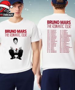 Bruno Mars Officially Announced The Romantic Tour Kick Off On April 10th 2026 Two Sided Unisex T-Shirt