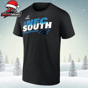 Carolina Panthers 2025 NFC South Division Champions Conquer Unisex T-Shirt