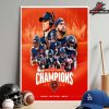 Denver Broncos Is The 2025 AFC West Division Champions NFL Home Decor Poster Canvas