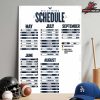 Golden State Valkyries WNBA 2026 Season Schedule 1 Home Decor Poster Canvas