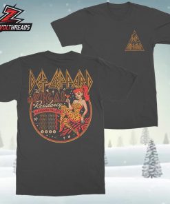 Def Leppard The Las Vegas Residency Colletion 2026 Tee The Las Vegas Palace Two Sided Unisex T-Shirt