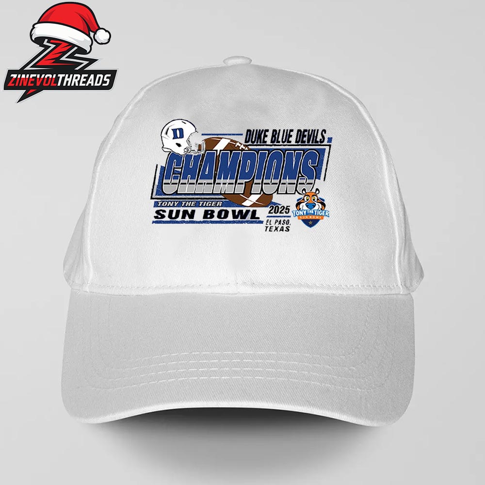 Duke Blue Devils Tony The Tiger Sun Bowl Champions Merchandise Snapback Classic Hat Cap Duke Blue Devils Tony The Tiger Sun Bowl Champions Merchandise Snapback Classic Hat Cap