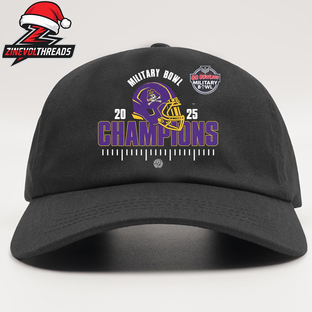 ECU Pirates Go Bowling Military Bowl Champions 2025 NCAA Football Snapback Classic Hat Cap ECU Pirates Go Bowling Military Bowl Champions 2025 NCAA Football Snapback Classic Hat Cap
