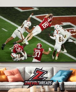 Fernando Mendoza Indiana Hoosiers Touchdown One Of The Hardest Moment In College Football History National Champions 2025 Home Decor Poster Canvas