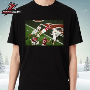 Fernando Mendoza Touchdown One Of The Hardest Moment In College Football History National Champions 2025 Unisex T-Shirt