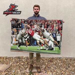 Fernando Mendoza’s Fourth-Down Touchdown Dart An Iconic Play And Image Heisman Winner National Champions Two Sided Garden House Flag