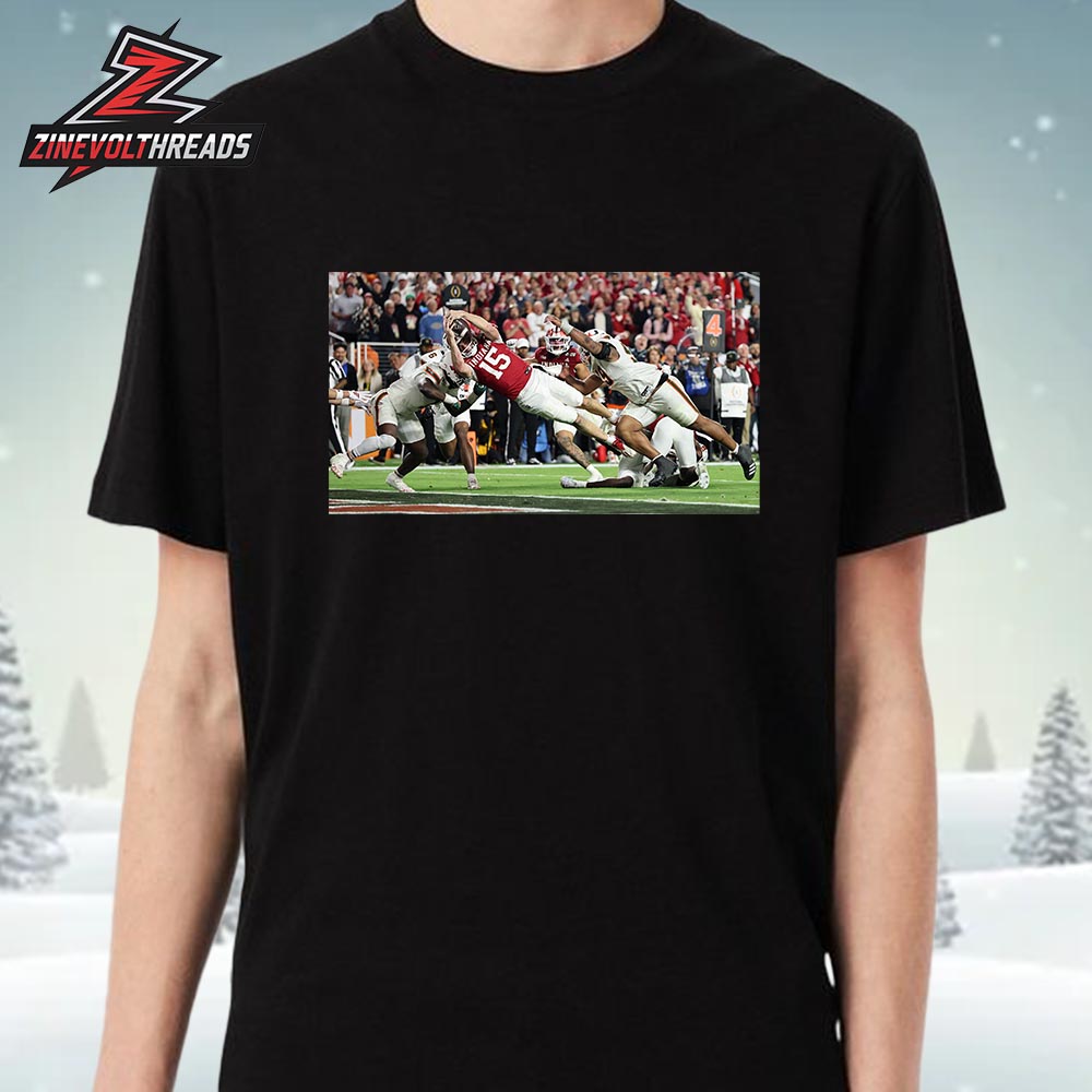 Fernando Mendoza’s Fourth-Down Touchdown Dart An Iconic Play And Image Heisman Winner National Champions Unisex T-Shirt Fernando Mendoza’s Fourth-Down Touchdown Dart An Iconic Play And Image Heisman Winner National Champions Unisex T-Shirt