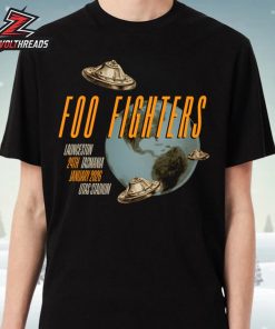 Foo Fighters 2026 UFO Tasmania Dated Tee On January 24th Unisex T-Shirt