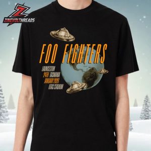 Foo Fighters 2026 UFO Tasmania Dated Tee On January 24th Unisex T-Shirt
