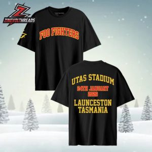 Foo Fighters 2026 Utas Stadium Tee Launceston Tasmania Merch Limited Unisex T-Shirt
