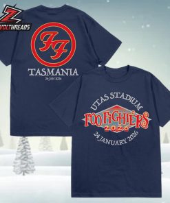 Foo Fighters 2026 Utas Stadium Tee On January 24th Two Sided Unisex T-Shirt