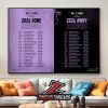 Toronto Tempo Official WNBA 2026 Season Schedule Home Decor Poster Canvas