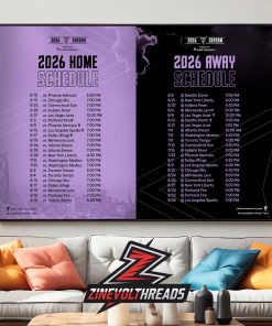 Golden State Valkyries WNBA 2026 Season Schedule 1 Home Decor Poster Canvas