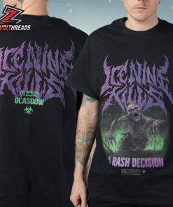 Ice Nine Kills EU Tour Pop Up Stores 2025 Glasgow Tee On December 9th Two Sided Unisex T-Shirt