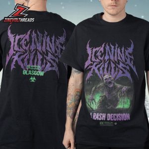 Ice Nine Kills EU Tour Pop Up Stores 2025 Glasgow Tee On December 9th Two Sided Unisex T-Shirt
