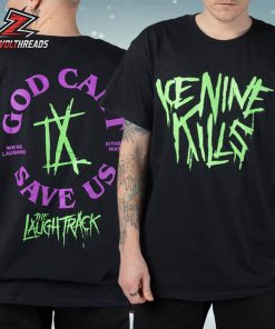 Ice Nine Kills EU Tour Pop Up Stores 2025 Laugh Track Tee God Can’t Save Us Two Sided Unisex T-Shirt