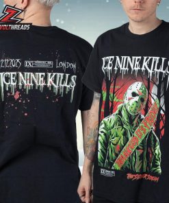 Ice Nine Kills EU Tour Pop Up Stores 2025 London Tee On December 12th Two Sided Unisex T-Shirt