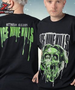 Ice Nine Kills EU Tour Pop Up Stores 2025 Nottingham Tee On December 10th Two Sided Unisex T-Shirt