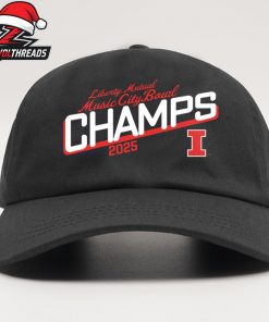 Illinois Fighting Illini 2025 Liberty Mutual Music City Bowl Hat Champions Snapback Classic Hat Cap