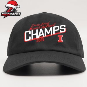 Illinois Fighting Illini 2025 Liberty Mutual Music City Bowl Hat Champions Snapback Classic Hat Cap
