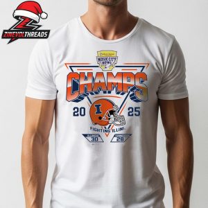 Illinois Fighting Illini 2025 Liberty Mutual Music City Bowl Tee Score Champions Unisex T-Shirt