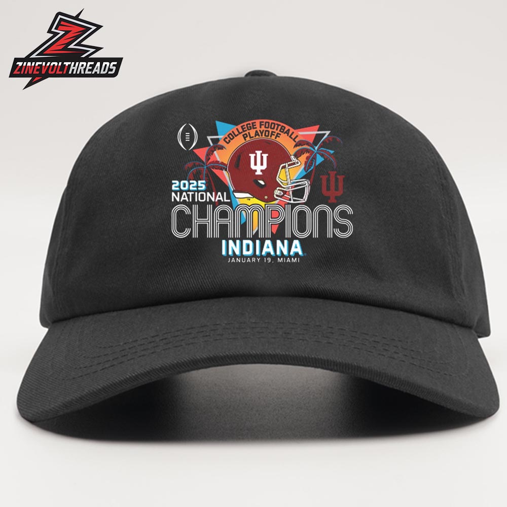 Indiana Football 2025 CFP National Champions Retro Schedule Snapback Classic Hat Cap Indiana Football 2025 CFP National Champions Retro Schedule Snapback Classic Hat Cap