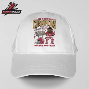 Indiana Hoosiers Football 2025 National Champions Hoosier The Bison Snapback Classic Hat Cap