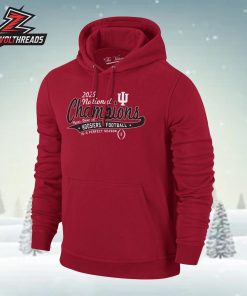 Indiana Hoosiers Football 2025 National Champions Perfect Season Red Hoodie Unisex T-Shirt