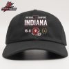 Indiana Hoosiers College Football Playoff 2025 National Champions Official Shield Logo Snapback Classic Hat Cap