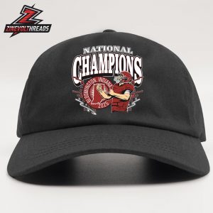 Indiana Hoosiers 2025 National Champions IN Champions Player Snapback Classic Hat Cap