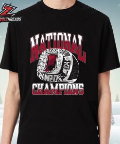 Indiana Hoosiers 2025 National Champions IN National Champions Ring Tee Unisex T-Shirt